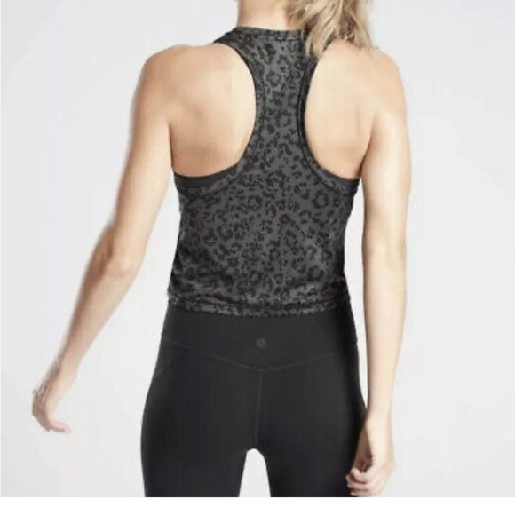 Athleta leopard print, crop tank top size S - Picture 6 of 7
